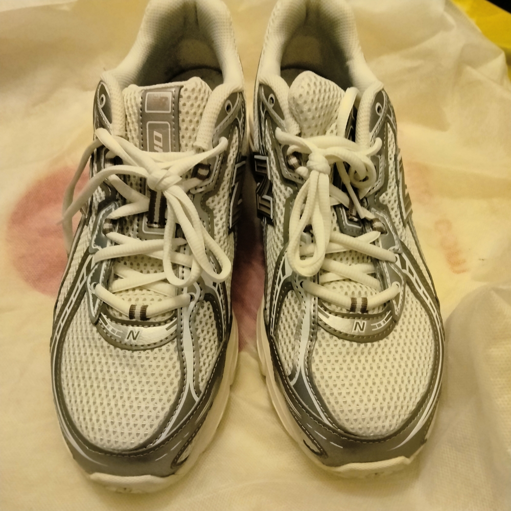New Balance White and Gray Athletic Shoes